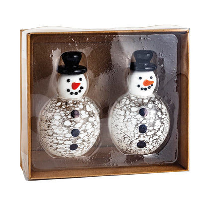 Mud Pie Christmas Snowman Shaker Set