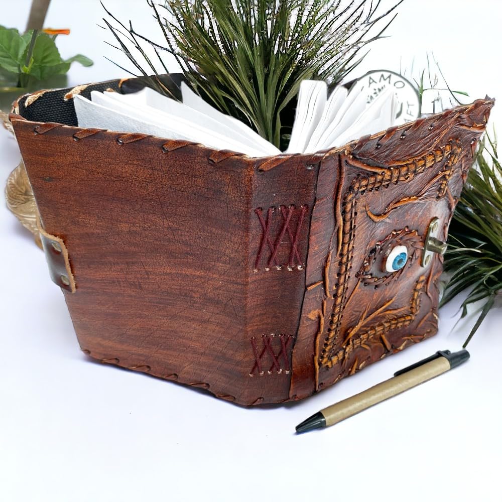 Hocus Pocus Book of Spells, Hocus Pocus Leather Journal, Hocus Pocus Spellbook Blank Diary, Halloween Leather Journal, Grimoire Book of Shadows, Hocus Pocus Notebook, Halloween Journal 5x7 Inches