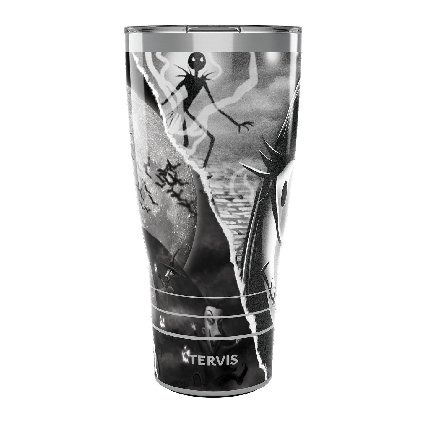 Tervis Traveler Disney - Nightmare Before Christmas Triple Walled Insulated Tumbler Travel Cup Keeps Drinks Cold & Hot, 30oz, Stainless Steel