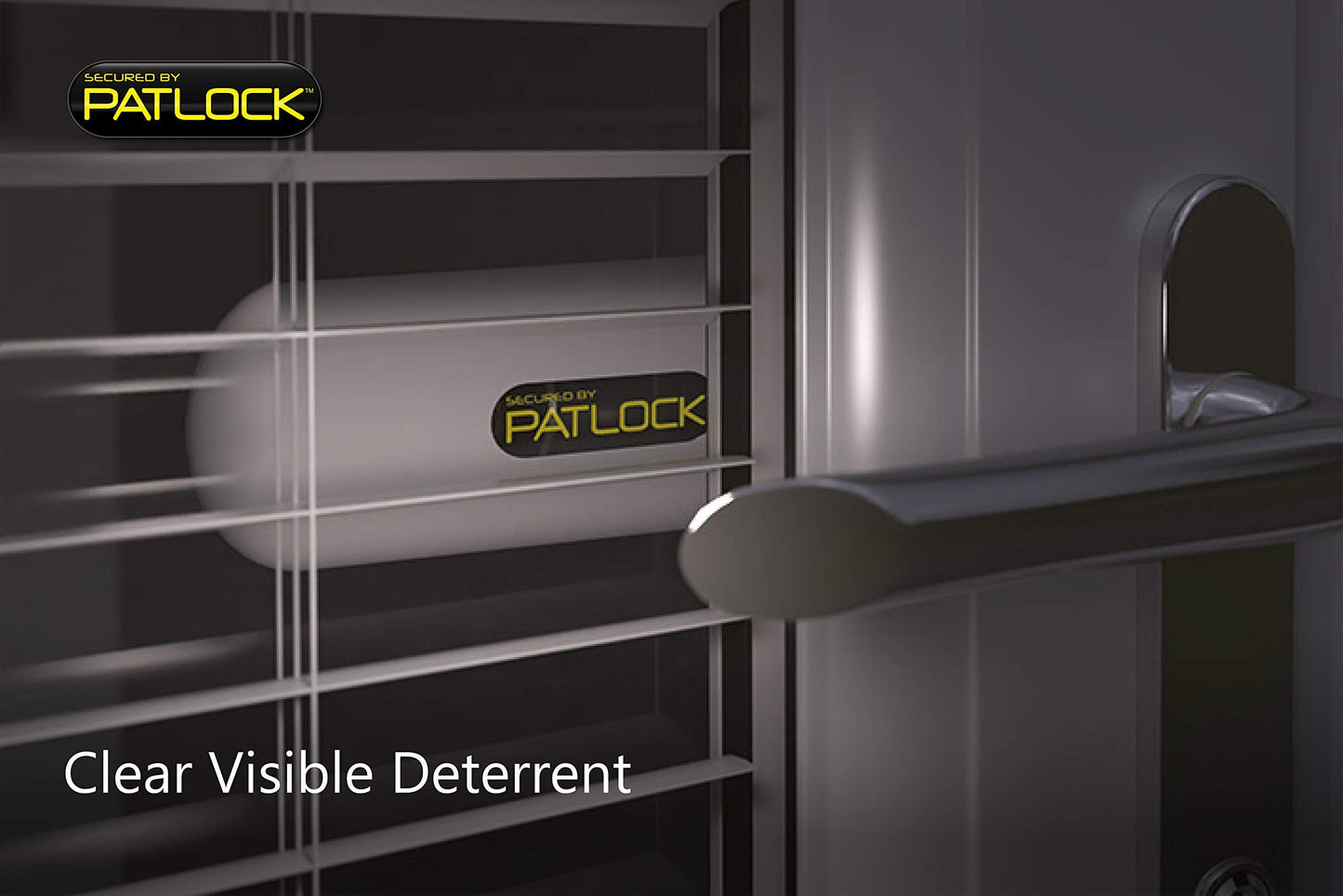 PATLOCK French Door, Patio and Conservatory Security Lock for Double Doors Fitted with 2 Internal Handles