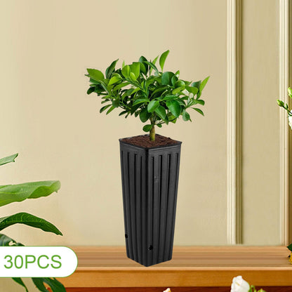 IEUDNS 30x Plant Seedling Pots Plant Container, Convenient Vegetables Versatile Indoor Outdoor Nursery Cups Deep Tree Starter Pots, L