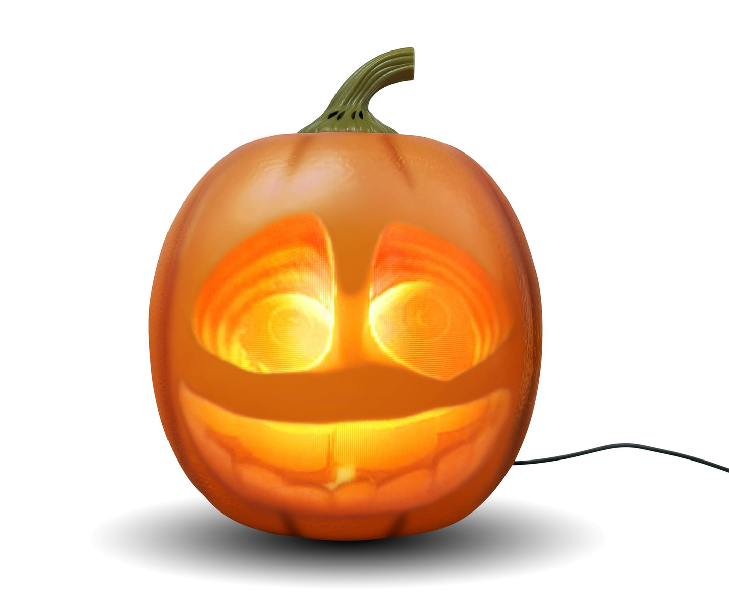 ANIMAT3D Jabberin' Jack Motion Sensor 12 Inch XL Talking Animated Orange Pumpkin with Built in Video Projector and Speaker Includes 80 Minutes of Content
