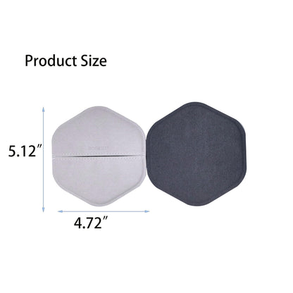 Microfiber Cleaning Cloth Car Screen Cleaner with Pocket Design Lint-Free Streak-Free Reusable Cleaning Pad for Vehicle Dashboard Glasses Phone Laptop Camera (Grey)
