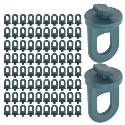 Saihisday 150Pcs Greenhouse Hooks Hanger Kit - Twist Clips for Aluminium Greenhouse Insulation
