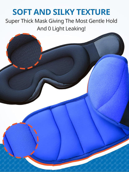 SARISUN Travel Pillows for Airplanes, Airplane Pillows for Long Flight with Sleep Eye Mask, 2 Pack Travel Pillows for Car Road Trip, FSA HSA Eligible Approved, Stop Bobblehead Travel Essentials, Black