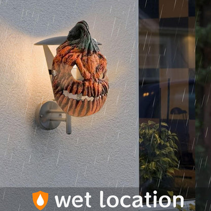 2 Pcs Halloween Decorations Pumpkin Porch Mask Light Cover,Halloween Porch Lamp Cover,Garage,Front Door,Outdoor,Ceiling Lamp