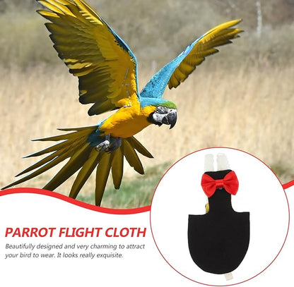 POPETPOP Reusable Cotton Flight Diaper for Parrots Washable Bird Diaper Clothes Bird Parrot