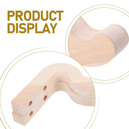 TOYANDONA 2pcs Wooden Plant Hangers Wall Mount Hooks for Indoor Outdoor Flower Pots Lantern Wind Chimes Decorative Gardening Brackets Balcony Hook