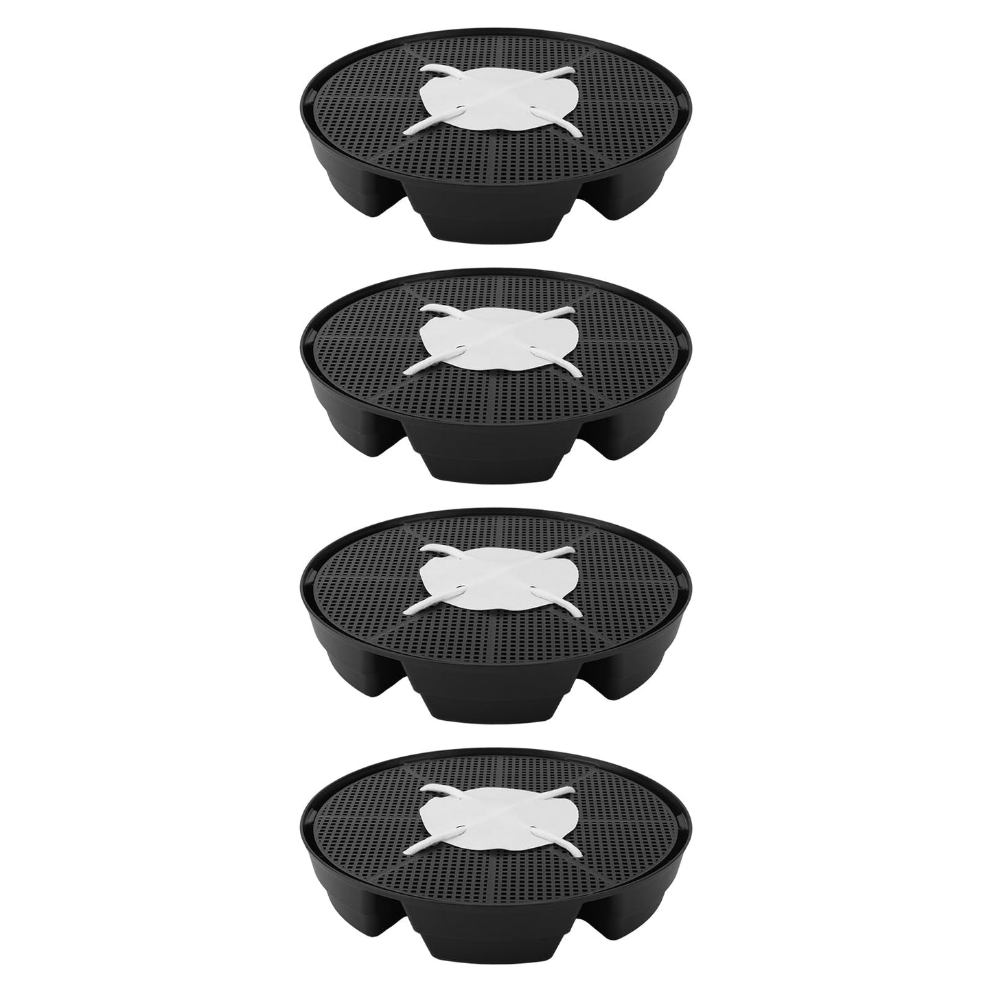 4pcs Auto Plant Watering Devices, Plastic Self-Watering Base with Cotton Fabric & Rope Automatic Autopots Water Planter Saucer Stand Trays for Greenhouse Indoors Grow Tents Grow Bags Accessories