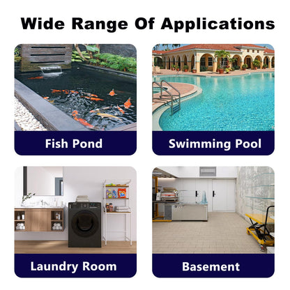 Stropum Sump Pump Alarm,110v High Water Level Detector Alarm,Water Leak Detection with 110dB and LED Indicator,10ft Cord Small Water Level Sensor for Pool,Pond,Tank AL-1