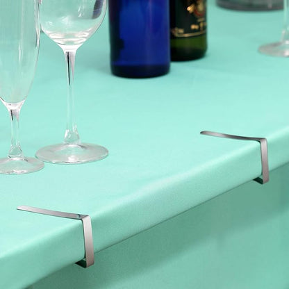 Ponure 12 Pack Tablecloth Clips - Heavy Duty Picnic Table Clips, Stainless Steel Table Cloth Cover Clamps, Table Cloth Holders Ideal for Restaurant Picnics Marquees Weddings Graduation Party