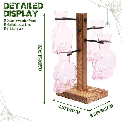 Plants Propagation Stations Skull Glass Propagation Birthday Gift for Women Garden Plant Lovers - 4 Skull