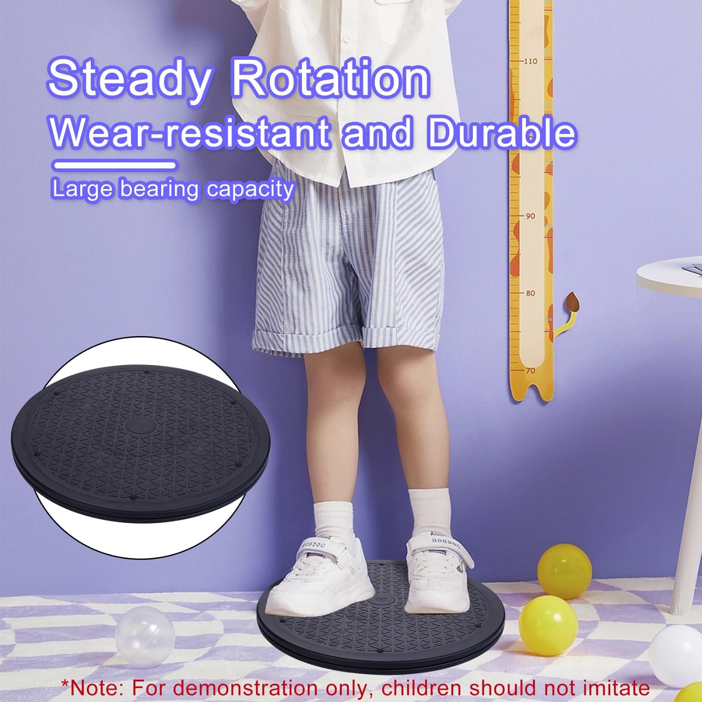 2 Pcs (10 Inch) Lazy Susan Turntable Organizer, Eichzer Premium Heavy Duty Rotating Swivel Stand with Steel Ball Bearings for Model/Rotating Plants/Crafts Stand/TV/Monitor/Laptop (360˚ Rotation)