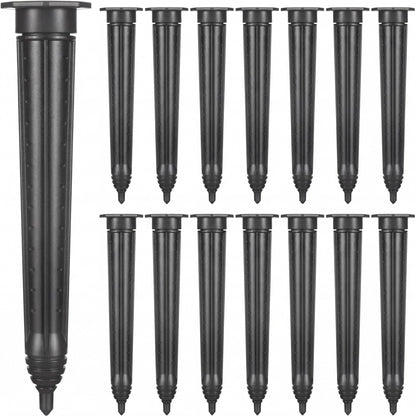 Briwooody 15 Pack Garden Watering Stake Large UV-Protected ABS Plastic Deep Root Irrigation Spike for Trees, Shrubs, Bushes, Shrubs, Flowers, Fruits, Vegetables, Potted Plants (14 Inch)