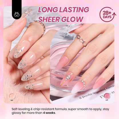Beetles Gel Nail Polish Kit with U V Light -54 Pcs Gel Nail Kit Four Seasons Glow 32 Colors Set with Base Matte & Glossy Top Coat Soak Off Home DIY Manicure Nails Beginners Gifts for Women Teen Girls