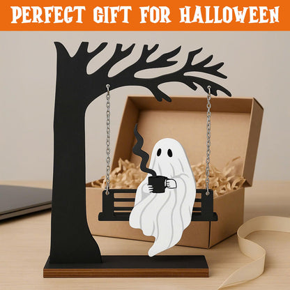 Spooky Home Decor, Ghost Swing, Cute Halloween Kitchen Dercorations, Ghost Decor, Hanging Ghosts Decor, for Women