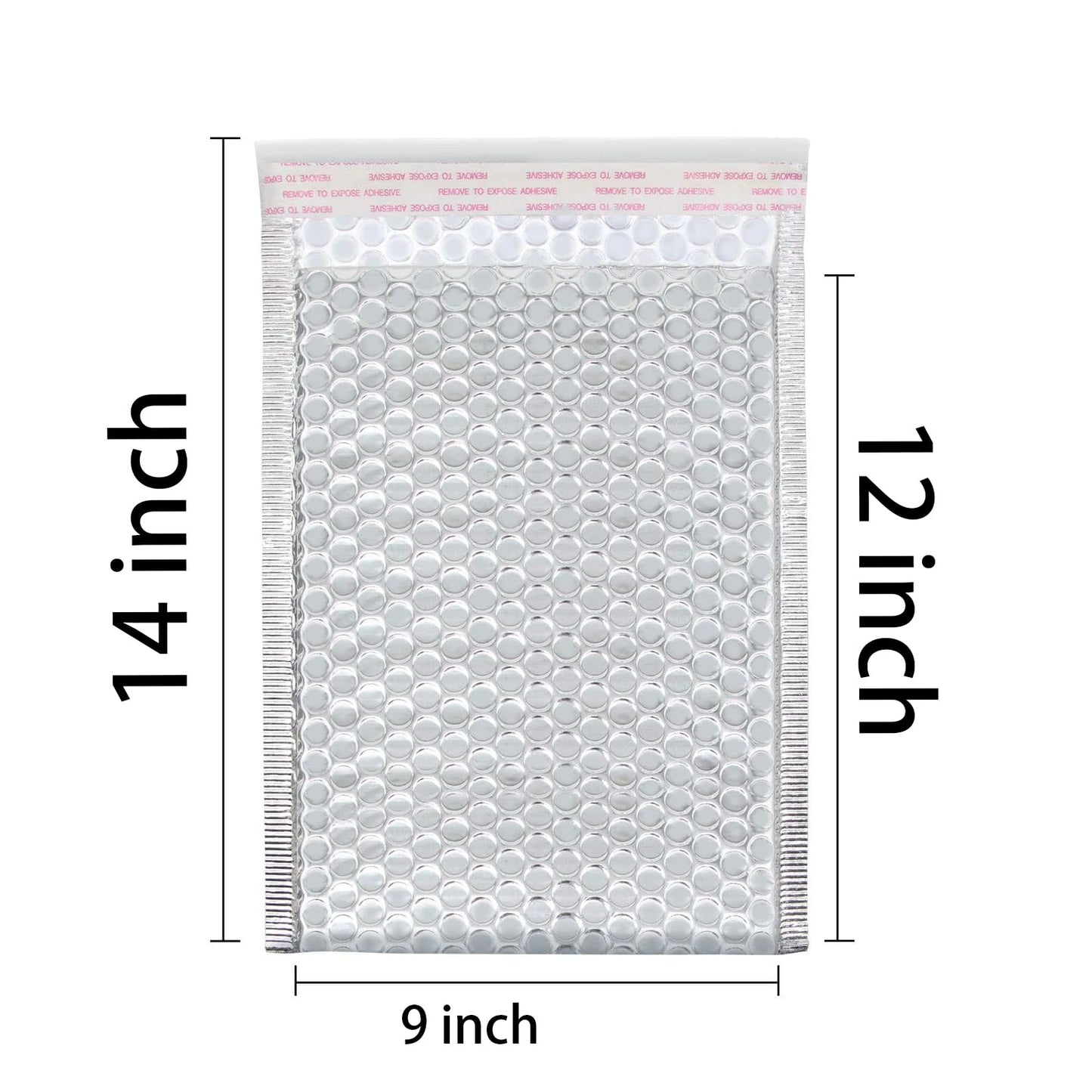 YUENPUN 30 Pack 11.8 x 9 Inch Bubble Mailers, Metallic Silver Padded Mailing Envelopes, Foil Self Seal Waterproof Shipping Envelopes for mailing, packing, Shipping