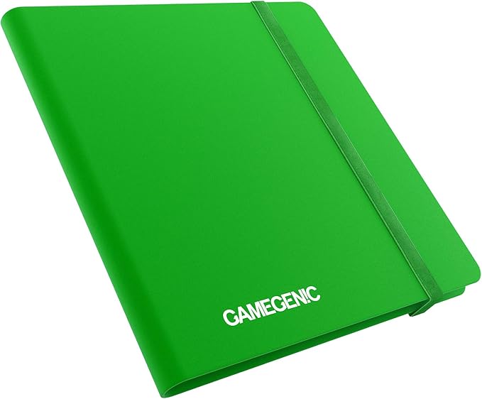 Casual Album 24-Pocket | Organize Standard and Japanese Size Collectible Cards | Premium Card Game Protector | Holds up to 480 Cards |Ideal for Playset Collections | Green Color | Made by Gamegenic