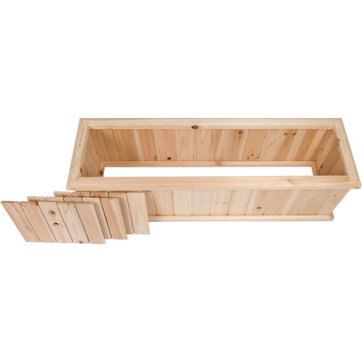 Shine Company Premium Cedar Raised Garden Bed, Planter Box for Vegetables, Flowers, or Herbs 40" L x 12" D x 12" H