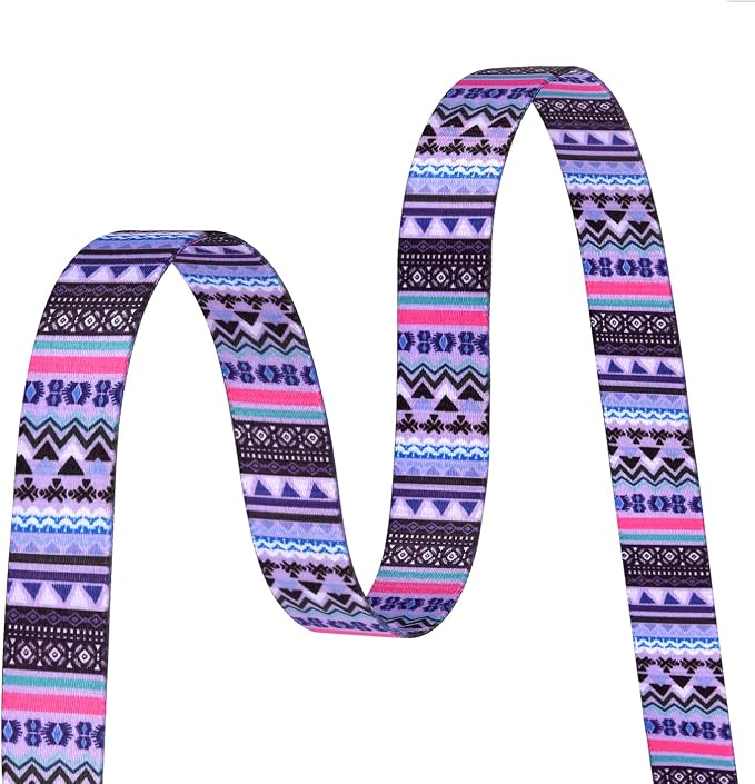 MarukoPet Dog Collar, Adjustable for Small Medium Large Dogs Puppy, Cute Design with Bohemia Floral Tribal Geometric Patterns Boys Girls Dog Collar(Purple Bohemia-M)