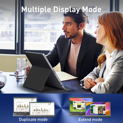 cocopar Portable Monitor 15.6 Inch 1080P FHD 60Hz 60% sRGB Travel Monitor with Speaker HDMI USB-C Second Screen for Laptop MacBook Surface PC Xbox PS4/5, VESA Mountable, with Full Cover Stand