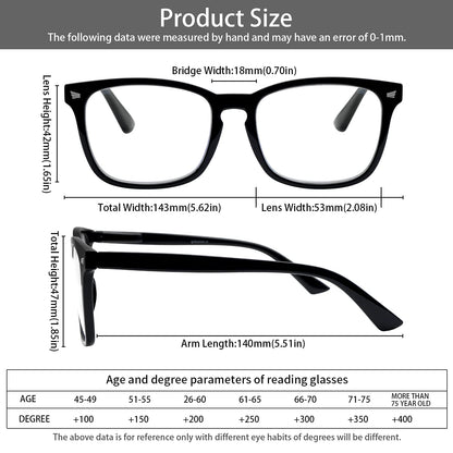 VIDEBLA 5 Pack Blue Light Blocking Reading Glasses,Spring Hinge Computer Readers for Women Men,Anti UV Ray Filter Nerd Eyeglasses (Mix, 1.50)