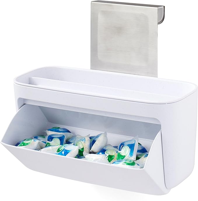 YouCopia DoorStash Dishwasher Pod Holder, Cabinet Door Storage Container