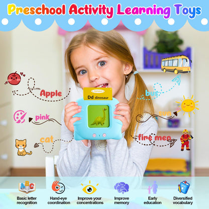 Talking Flash Cards for Toddlers 1 2 3 4 5 Year Olds, 224 Sight Words Montessori Language Learning Toys, Pocket Speech Therapy & Autism Sensory Toy, Educational Toddler Toys Gifts