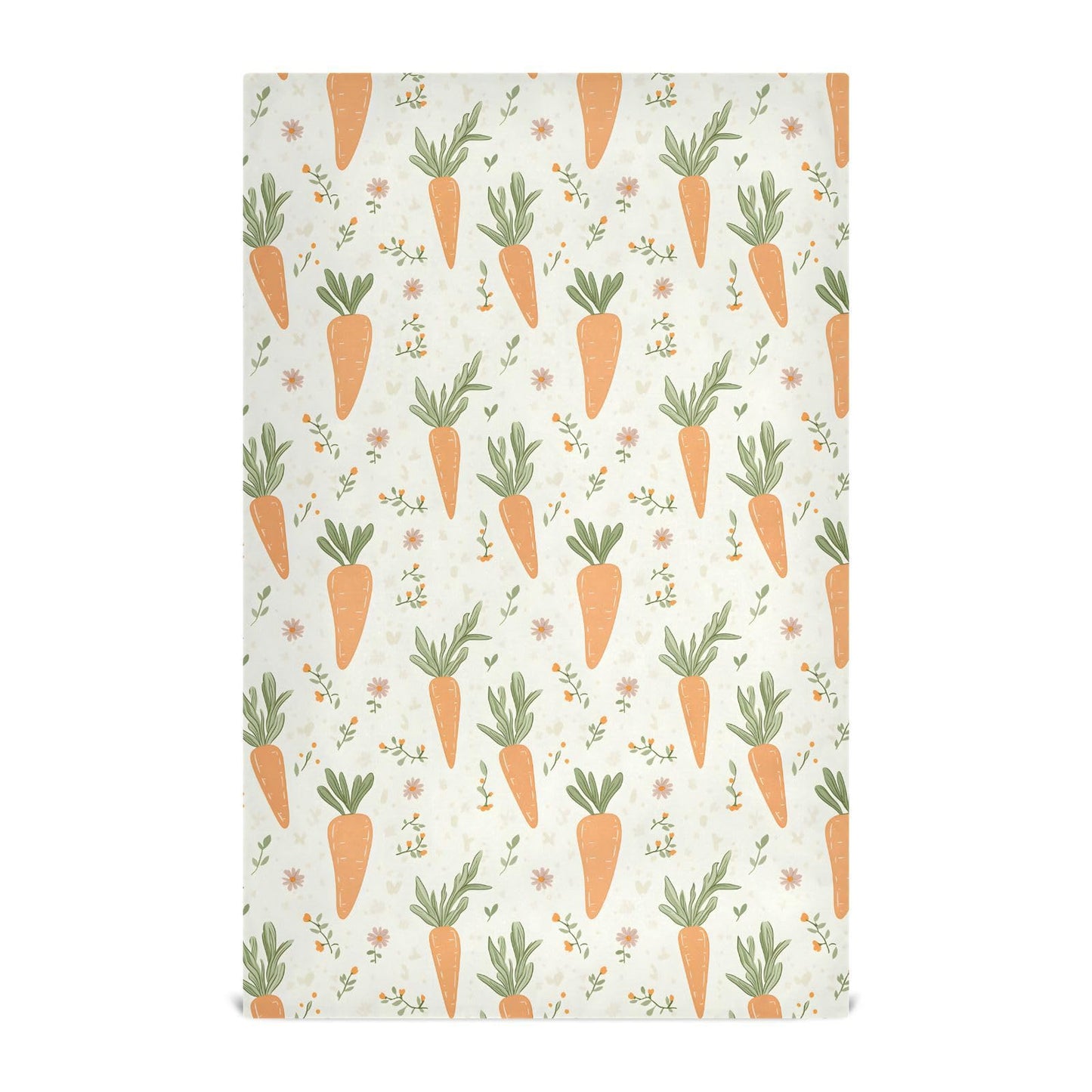 senya Kitchen Towels 4 Pack, Carrots Leaves Pattern Dish Towels Dishcloth 18x28 Inch for Kitchen Household Cleaning