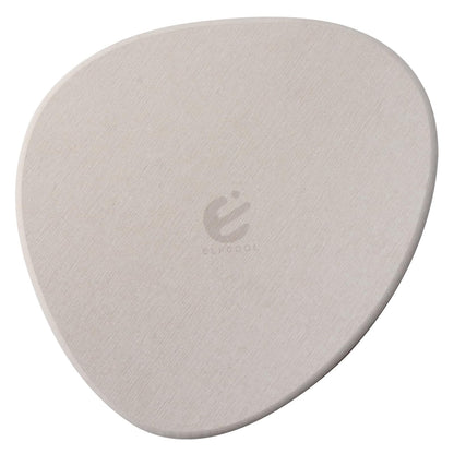 Elfcool Plant Saucer Quick Dry Absorbent Flower Plant Pot Saucer Dirp Tray Diatomaceous Earth Plant Mat for Indoor Outdoor Plants (12''-Off White-1pack)