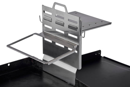 Chef Master Steam Pan Insert & Adjustable Griddle Shelf Set – Organizer & Condiment Holder for Utensils, Ingredients & BBQ Cooking - Grill Accessories for Outdoor Grill - 90260 & 90316