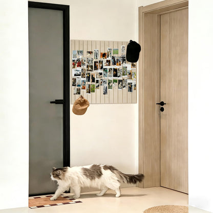 Felt Bulletin Board 11.8"*11.8",6-Pack Felt Wall Tiles,Cork Board Office Decor, Felt Wall Panels Set to Use in Office & Home Decor, Classroom Decor, Vision Board to Display Your Photos(Light Camel)