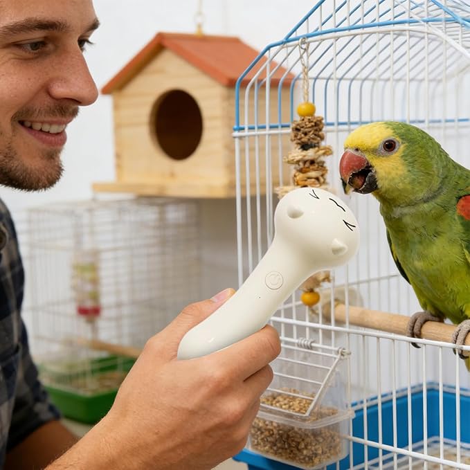 Bird Beak Trimmer, USB Rechargeable Pet Clippers, Conure Grooming Nail Trimmer, for Trimming, Grinding, Maintenance, Daily Care, Cockatiel, Lovebirds