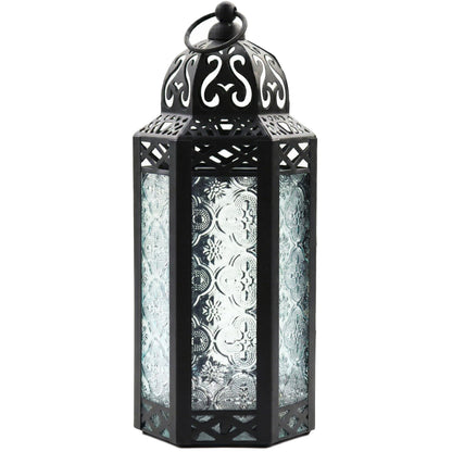 Vela Lanterns Decorative Indoor Moroccan Candle Holder, Clear, M