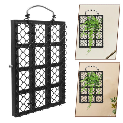 VANZACK Wall Mounted Planting Board for Indoor and Outdoor Plants Rustic Hanging Fern Planter Vertical Wall Planter Home Garden Decor 10.43X8.26X0.62In