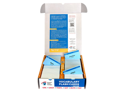1500 English Vocabulary Flash Cards: Synonyms, Antonyms and 50 Online Exercises for GRE GMAT TOEFL IELTS SAT CAT