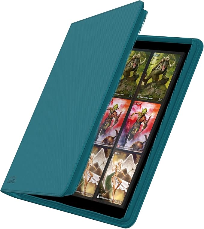 Ultimate Guard Zipfolio 480 – 24 Pocket XenoSkin (Quadrow) Petrol