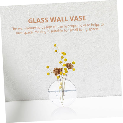IMIKEYA 2pcs Wall Hanging Hydroponic Vase Transparent Glass Terrarium Planter for Easy Plant Propagation Home Decor and Unique Flower Display Any Space