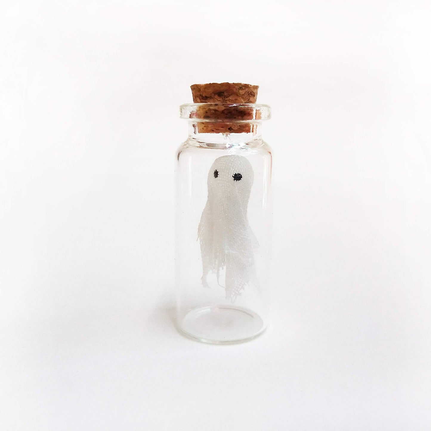 LFaize Pack of 2,Little Ghost in a Bottle,Miniature Ghost, Halloween,Ghost gift,Funny Pet Ghost