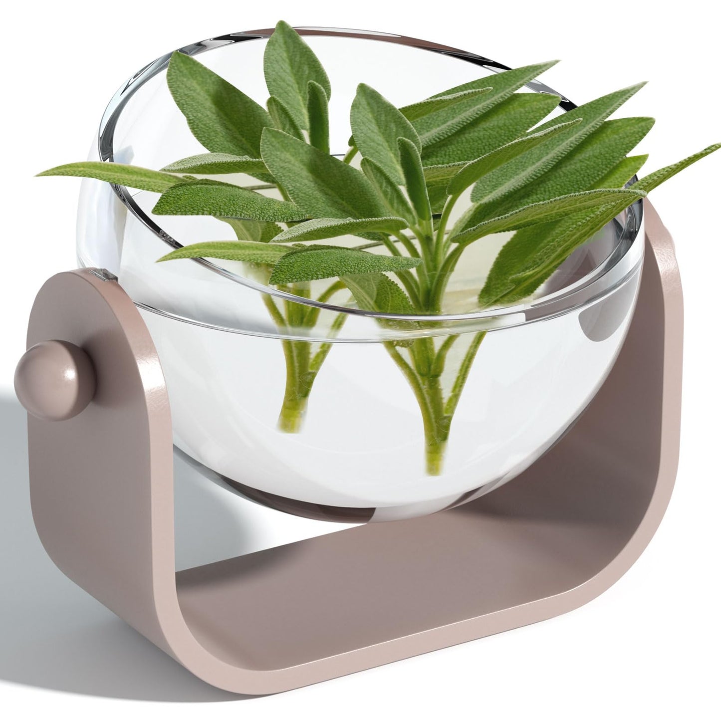 NIUBEE Plant Pots Indoor 7-inch, Acrylic Flower Planters with Drainage Holes, Ideal for Hydroponic & Soil Growing, Perfect for Succulents, Herbs & Small Plants in Home, Office & Windowsill