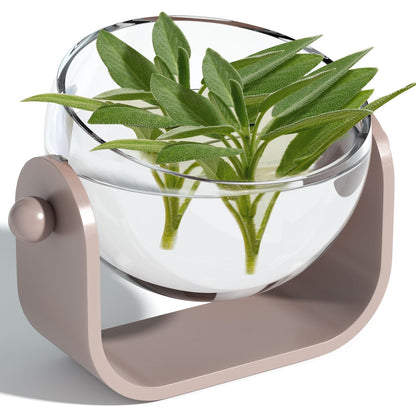 NIUBEE Plant Pots Indoor 7-inch, Acrylic Flower Planters with Drainage Holes, Ideal for Hydroponic & Soil Growing, Perfect for Succulents, Herbs & Small Plants in Home, Office & Windowsill
