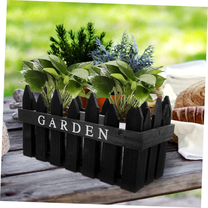 Abaodam Fence Flowerpot Durable Decorative Planting Box for Garden Home Decor Sturdy Easy to Clean Housewarming Finish