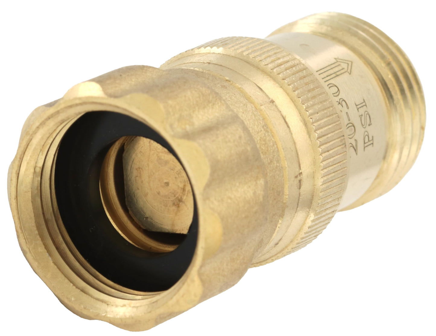 Heavy Duty 25 psi Water Pressure Regulator 3/4 inch Hose Thread Drip Irrigation System Pressure Reducer, Lead-Free Brass