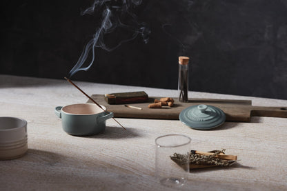 Le Creuset Stoneware Mini Round Cocotte, 8 oz., Sea Salt