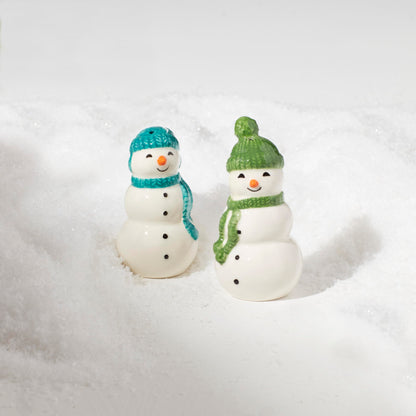 Lenox 895171 Balsam Lane Snowman Salt & Pepper Set, 2-Piece, Christmas & Holiday Hosting