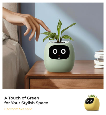2nd Generation Ivy Smart Planter Pot for Home Plants AI Robor Flower Pot Pet Toy for Children and Family