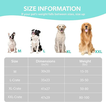 Cooling Dog Bed for Medium Dogs - Orthopedic Pet Beds with Memory Foam, QMAX>0.5, Waterproof Removable Washable Cover for Hot Weather, Gery, 30" L x 20" W x 3" H