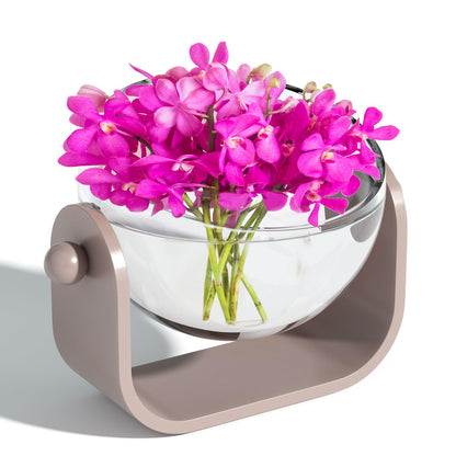 NIUBEE Plant Pots Indoor 7-inch, Acrylic Flower Planters with Drainage Holes, Ideal for Hydroponic & Soil Growing, Perfect for Succulents, Herbs & Small Plants in Home, Office & Windowsill