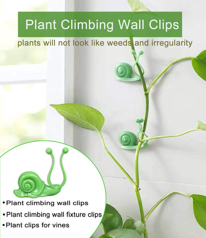 Lasyman 50PCS Plant Wall Clips: Vine Climbing Self-Adhesive Invisible Fixing Hook for Wall & Garden Decoration