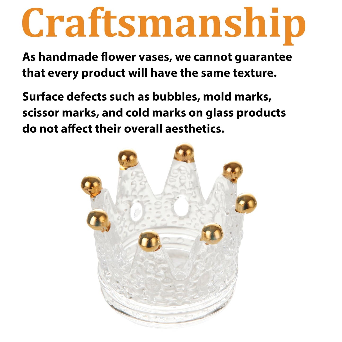 LOLYSIC 6 Pack Votive Candle Holders, Crown Glass Tealight Candle Holder for Wedding, Party, Home Decoration, Jewelry Storage Tray